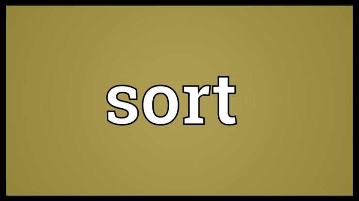 Sort definition